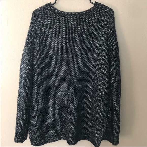 Faded Glory Black and Silver specked sweater - Picture 3 of 3